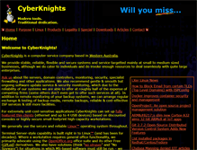 Tablet Screenshot of cyberknights.com.au